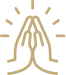 A stylized, beige-colored icon of a person sitting in a wheelchair, representing accessibility or rehabilitation services.